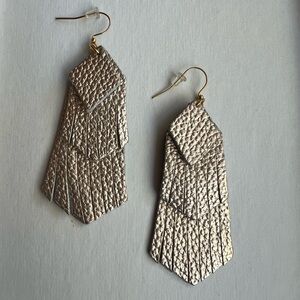 Noonday Collection Gold Textured Earrings
